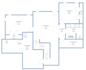 floor plan, lower level